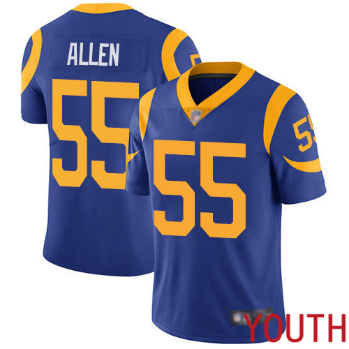 Los Angeles Rams Limited Royal Blue Youth Brian Allen Alternate Jersey NFL Football 55 Vapor Untouchable